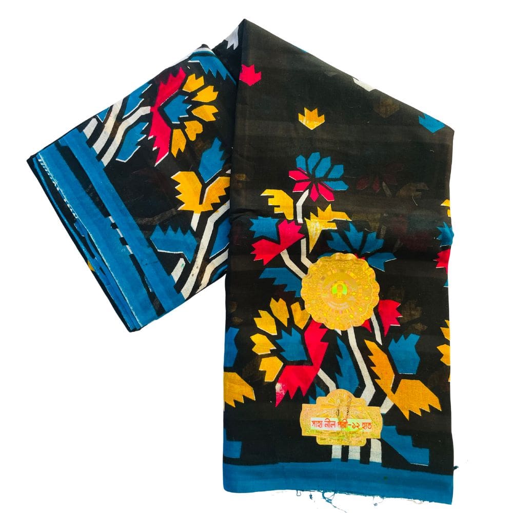 সাহা নীলপরি শাড়ী