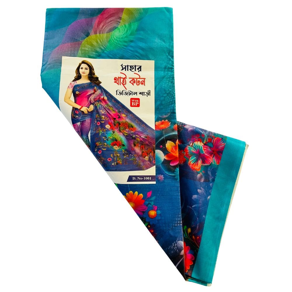 সাহা থাই কটন শাড়ী